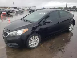 Salvage cars for sale at Grand Prairie, TX auction: 2015 KIA Forte LX