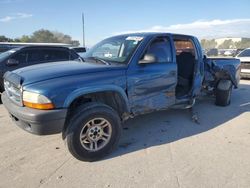 Dodge salvage cars for sale: 2004 Dodge Dakota Quad Sport