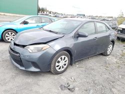 Salvage cars for sale at Montreal Est, QC auction: 2015 Toyota Corolla L