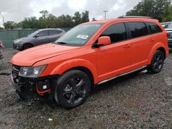 Salvage cars for sale at Riverview, FL auction: 2019 Dodge Journey Crossroad