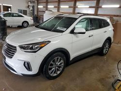 Salvage cars for sale at Pekin, IL auction: 2018 Hyundai Santa FE SE