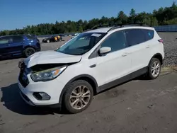 Salvage cars for sale at Windham, ME auction: 2017 Ford Escape SE