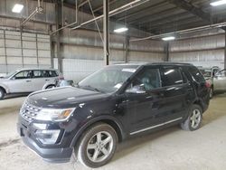 Salvage cars for sale at Des Moines, IA auction: 2017 Ford Explorer XLT