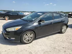 Salvage cars for sale at Houston, TX auction: 2015 Ford Focus Titanium