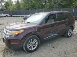 Salvage cars for sale at Waldorf, MD auction: 2011 Ford Explorer XLT