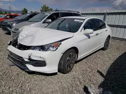 Salvage cars for sale at Reno, NV auction: 2016 Honda Accord EX