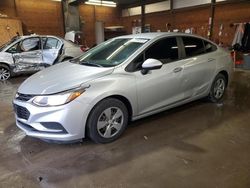 Salvage cars for sale at Ebensburg, PA auction: 2018 Chevrolet Cruze LS