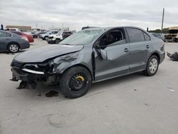 Salvage cars for sale at Grand Prairie, TX auction: 2012 Volkswagen Jetta SE