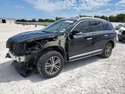 Salvage cars for sale at New Braunfels, TX auction: 2020 Infiniti QX60 Luxe