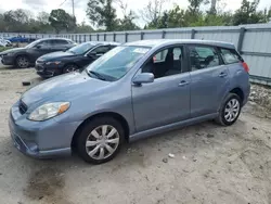 Salvage cars for sale at Riverview, FL auction: 2005 Toyota Corolla Matrix XR