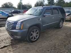 Salvage cars for sale at Midway, FL auction: 2008 Cadillac Escalade Luxury