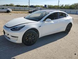 Salvage cars for sale at San Antonio, TX auction: 2018 Tesla Model 3