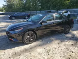 Salvage cars for sale at Candia, NH auction: 2021 Hyundai Elantra SEL