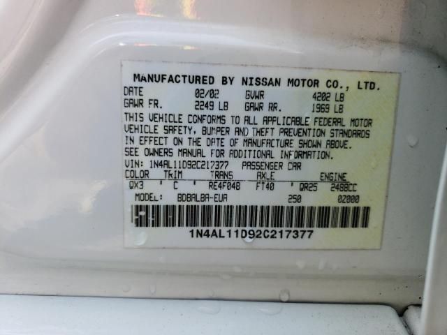 2002 Nissan Altima Base