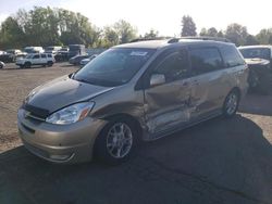 Salvage cars for sale from Copart Portland, OR: 2004 Toyota Sienna XLE