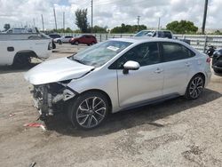 Toyota salvage cars for sale: 2020 Toyota Corolla SE