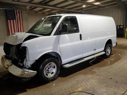 Salvage trucks for sale at West Mifflin, PA auction: 2022 Chevrolet Express G2500