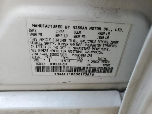 2003 Nissan Altima Base