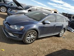 Salvage cars for sale at Brighton, CO auction: 2017 Volkswagen Golf Alltrack S