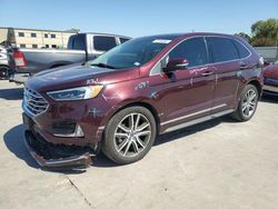 Salvage cars for sale at Wilmer, TX auction: 2019 Ford Edge Titanium