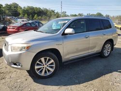 Salvage cars for sale at Waldorf, MD auction: 2008 Toyota Highlander Hybrid Limited