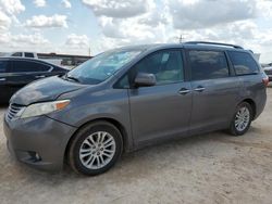 Salvage cars for sale at Andrews, TX auction: 2016 Toyota Sienna XLE