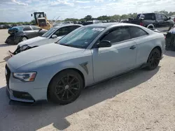 Salvage cars for sale at San Antonio, TX auction: 2016 Audi A5 Premium Plus S-Line