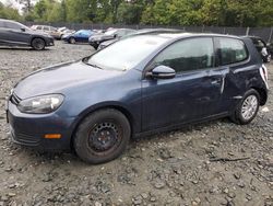 Salvage cars for sale at Waldorf, MD auction: 2012 Volkswagen Golf