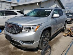 Salvage cars for sale at Pekin, IL auction: 2017 GMC Acadia Denali