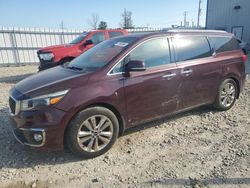 Salvage cars for sale at Appleton, WI auction: 2015 KIA Sedona SXL