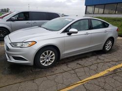 Salvage cars for sale at Woodhaven, MI auction: 2017 Ford Fusion S