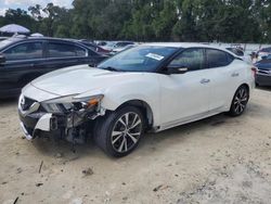 Salvage cars for sale at Ocala, FL auction: 2016 Nissan Maxima 3.5S