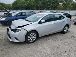 Salvage cars for sale at North Billerica, MA auction: 2016 Toyota Corolla L