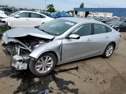 Salvage cars for sale at Woodhaven, MI auction: 2022 Chevrolet Malibu LT