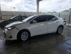 Salvage cars for sale at Homestead, FL auction: 2017 Toyota Corolla L