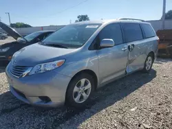 Salvage cars for sale at Franklin, WI auction: 2015 Toyota Sienna LE