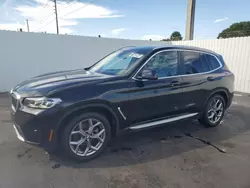 Salvage cars for sale at Miami, FL auction: 2022 BMW X3 XDRIVE30I