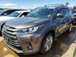 2018 Toyota Highlander Limited en venta en Riverview, FL