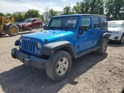 Jeep salvage cars for sale: 2016 Jeep Wrangler Unlimited Sport