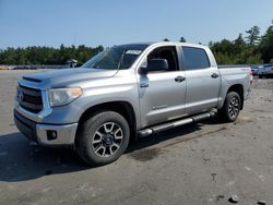 Salvage trucks for sale at Windham, ME auction: 2015 Toyota Tundra Crewmax SR5