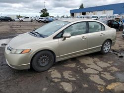 Honda Civic lx salvage cars for sale: 2008 Honda Civic LX