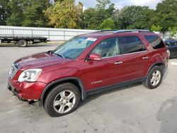 Salvage cars for sale from Copart Augusta, GA: 2008 GMC Acadia SLT-1