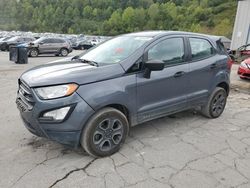 Salvage cars for sale at Hurricane, WV auction: 2018 Ford Ecosport S