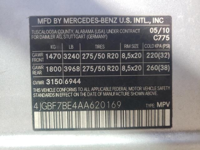 2010 Mercedes-Benz GL 450 4matic