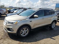 Salvage cars for sale at Woodhaven, MI auction: 2017 Ford Escape SE