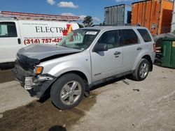 Salvage cars for sale at Bridgeton, MO auction: 2008 Ford Escape XLT