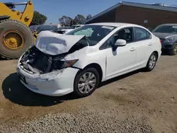 Honda salvage cars for sale: 2012 Honda Civic LX