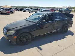 Salvage cars for sale at Grand Prairie, TX auction: 2008 Mercedes-Benz C300