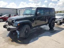 Salvage cars for sale at Orlando, FL auction: 2017 Jeep Wrangler Unlimited Sahara