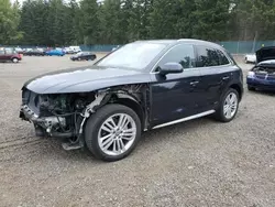 Salvage cars for sale at Graham, WA auction: 2018 Audi Q5 Premium Plus